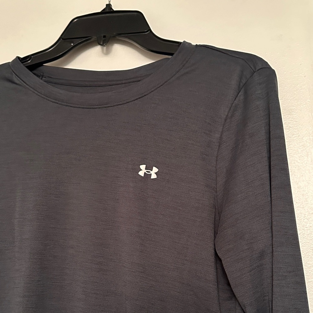 Under Armour Charcoal Long Sleeve Tee - Picture 2 of 4